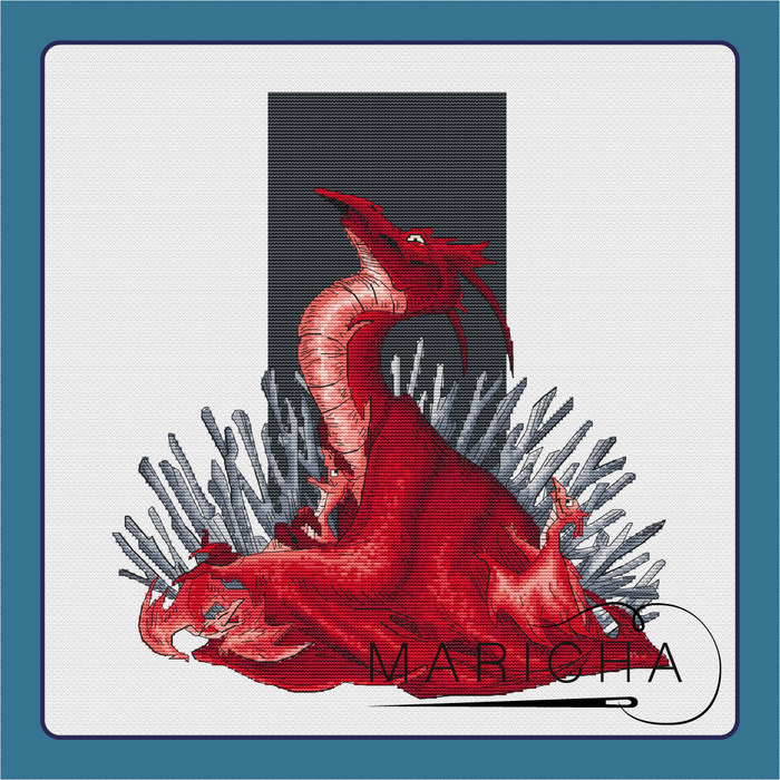 The dragon family - PDF Cross Stitch Pattern