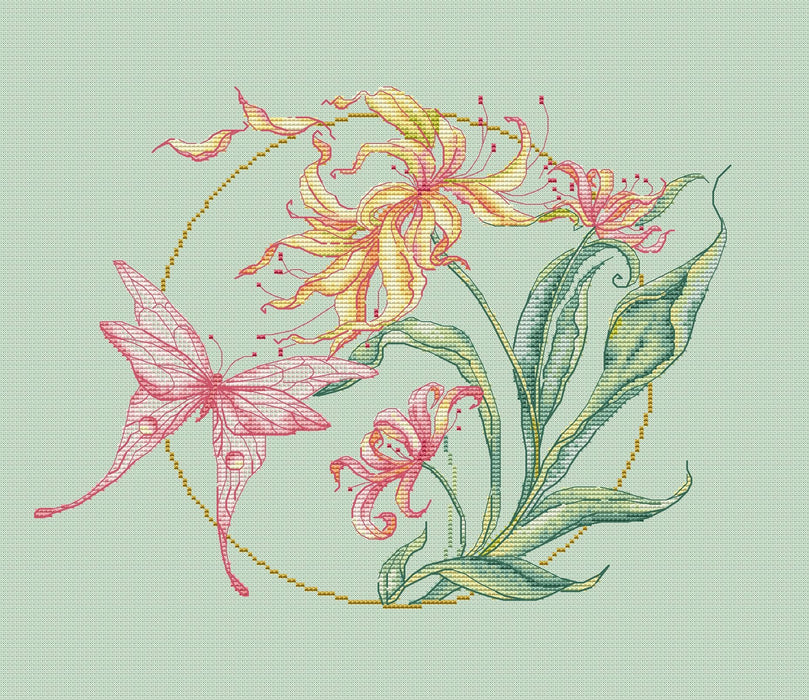 Wonderful Flower - PDF Cross Stitch Pattern