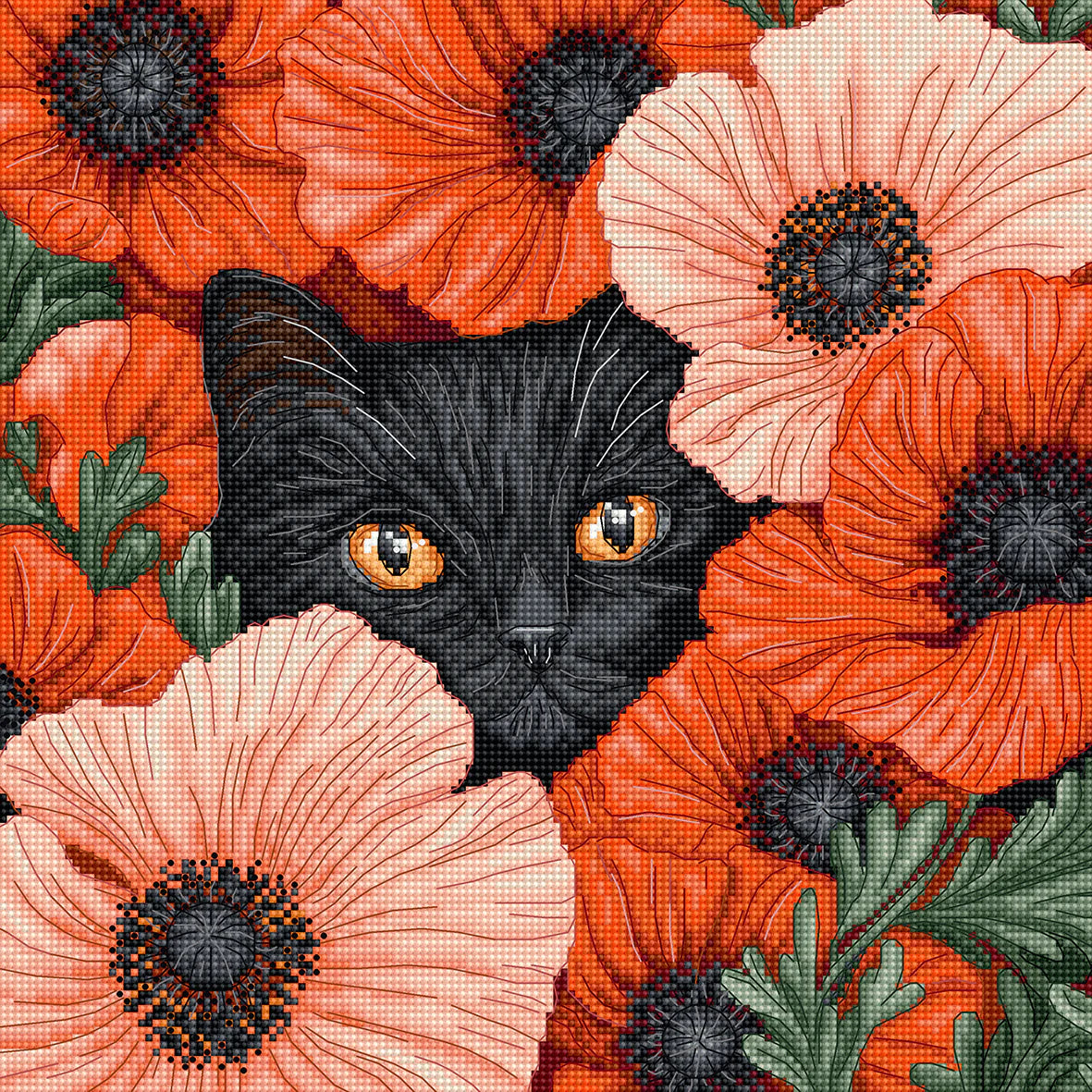 Poppy Eyes L9949 Counted Cross Stitch Kit – Wizardi