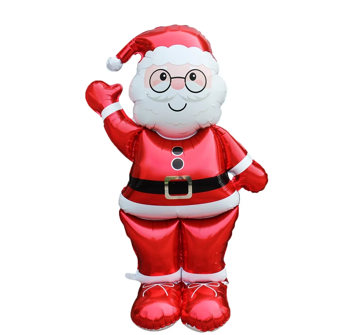 Santa Foil Balloon Decoration Self-Sealing No Helium Needed Weighted ...