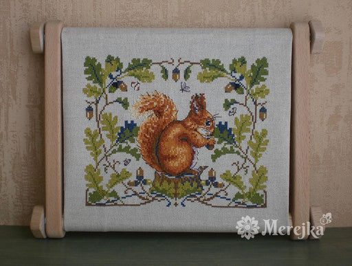 Squirrel K-146A Counted Cross-Stitch Kit - Wizardi