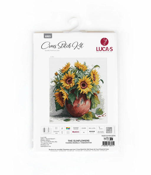 The Sunflowers B7021L Counted Cross-Stitch Kit - Wizardi
