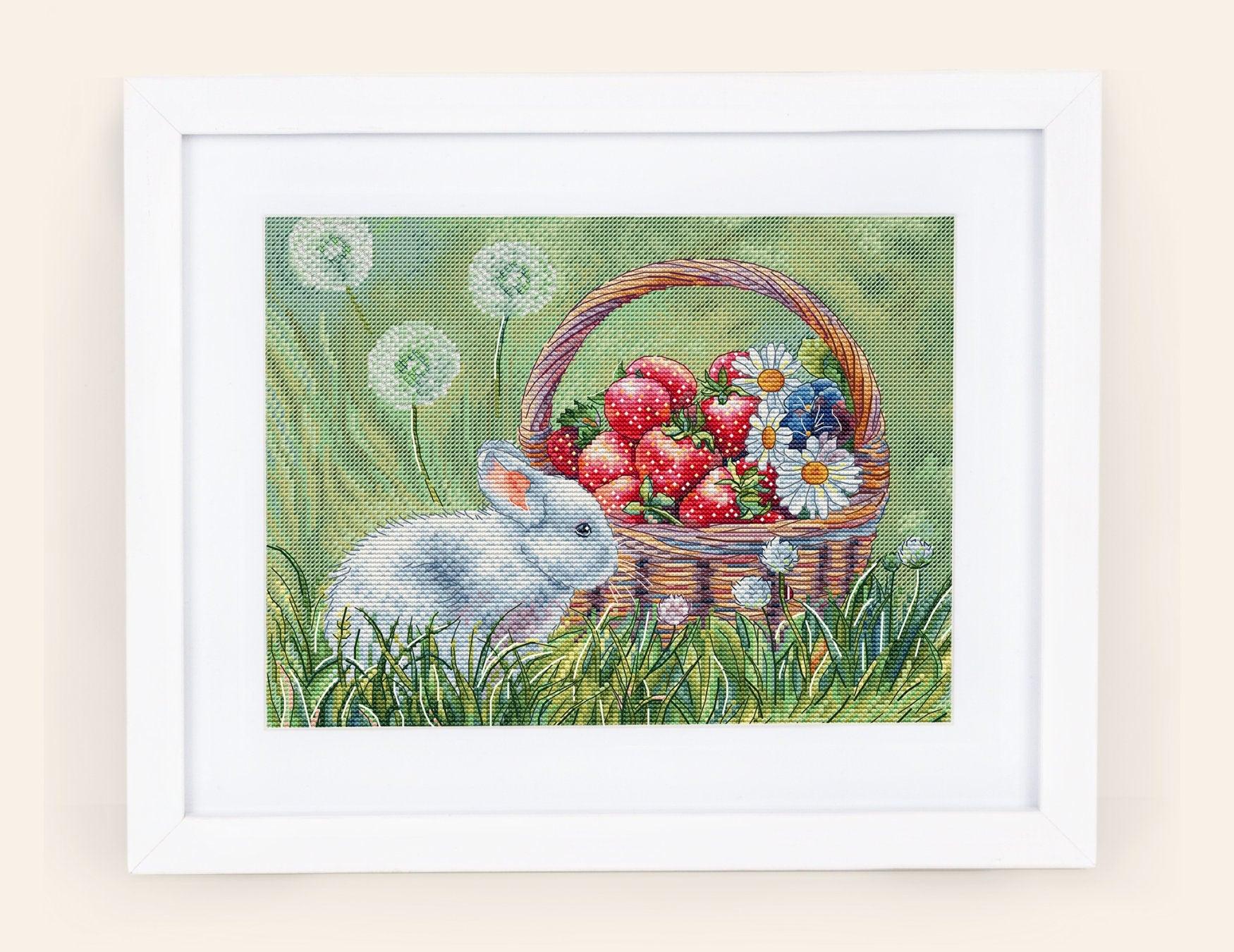 Bunny Cross stitch pattern PDF for instant download Digital counted cr ...