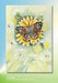 Complete counted cross stitch kit - greetings card "Flower and butterfly" 6226 - Wizardi