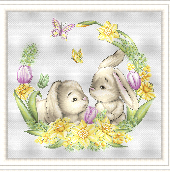 Easter Bunnies Counted Cross Stitch Pattern - Free for Subscribers – Wizardi easter-bunnies-counted-cross-stitch-pattern-free-for-subscribers-wizardi