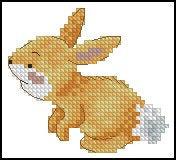 Little Bunny - PDF Free Cross Stitch Pattern - Wizardi