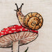 Snail with a Mushroom - PDF Cross Stitch Pattern - Wizardi