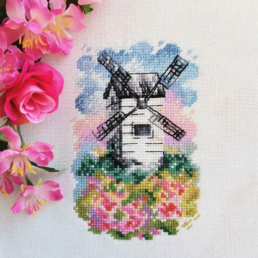 Windmill. Spring - PDF Cross Stitch Pattern - Wizardi