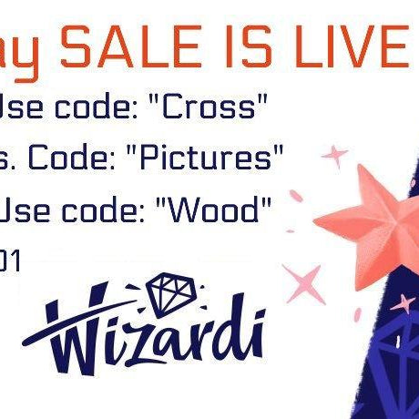 Cyber Monday and Black Friday sale on Diamond painting kits - Wizardi