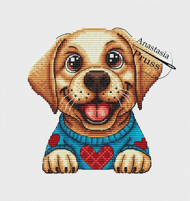 Labrador puppy - PDF Cross Stitch Pattern