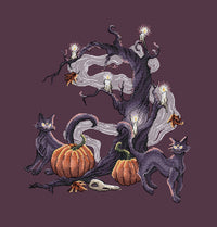 Samhain Сats - PDF Cross Stitch Patterт