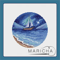 Sea Romance. Night - PDF Cross Stitch Pattern