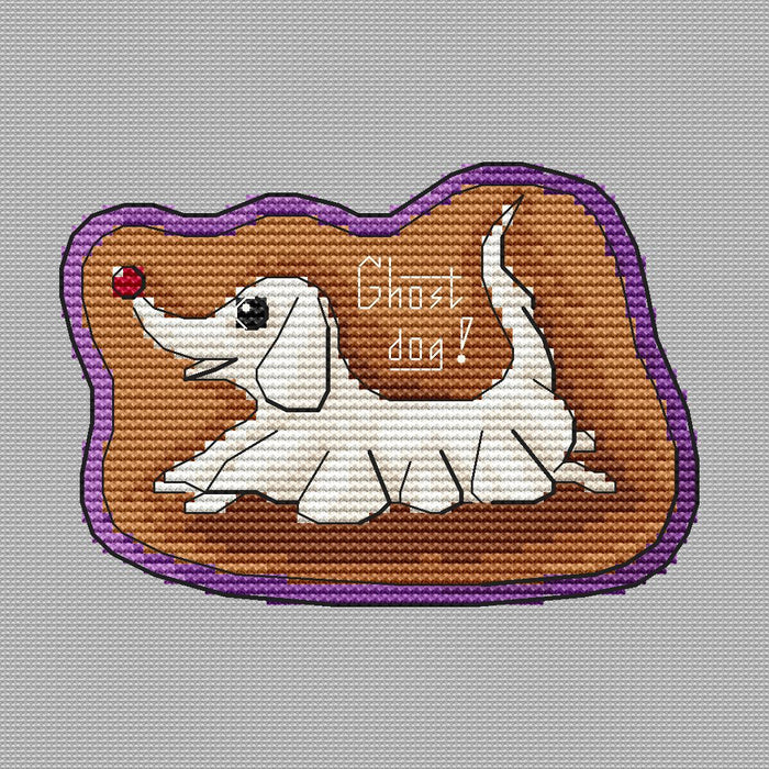 Ghost Dog - PDF Cross Stitch Pattern