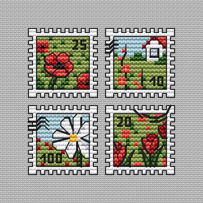 In garden - PDF Cross Stitch Pattern