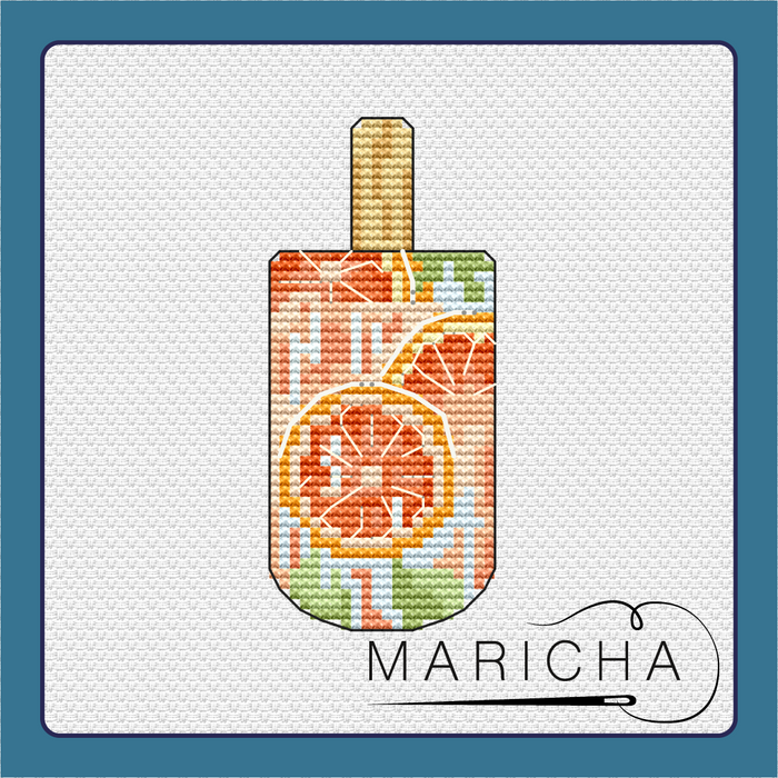 Juicy Orange - PDF Cross Stitch Pattern