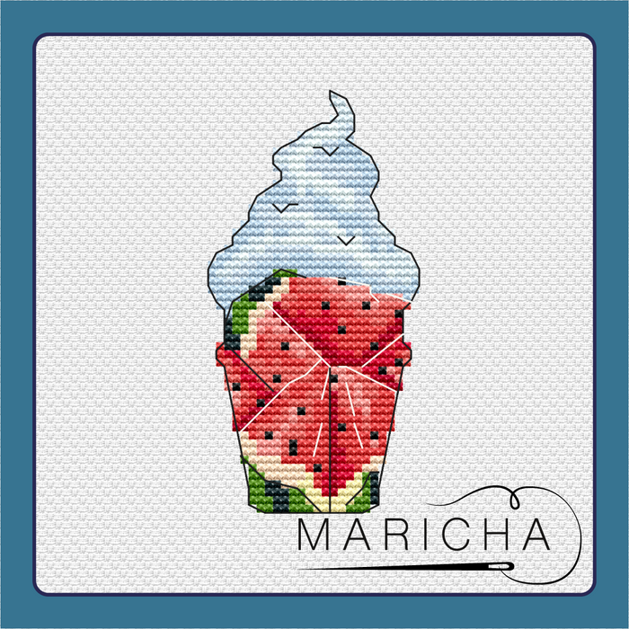 Watermelon - PDF Cross Stitch Pattern