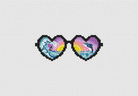Sunglasses Catch the Wave - PDF Cross Stitch Pattern