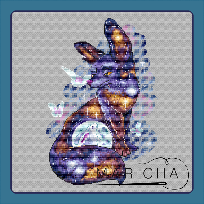 Star Fox and Moon Hare - PDF Cross Stitch Pattern