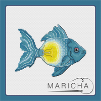 Fish Lamp - PDF Cross Stitch Pattern