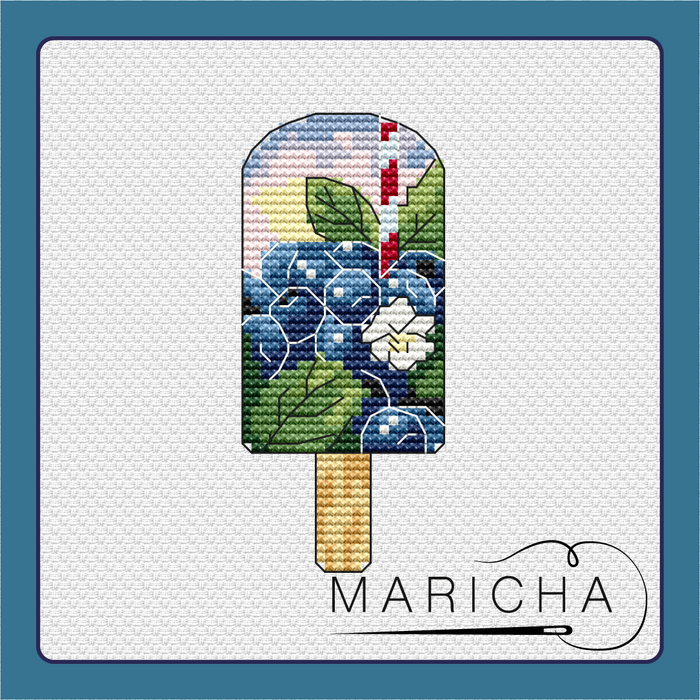 Blueberry - PDF Cross Stitch Pattern