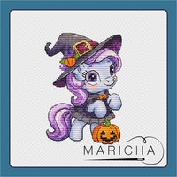 The Pony Witch - PDF Cross Stitch Pattern