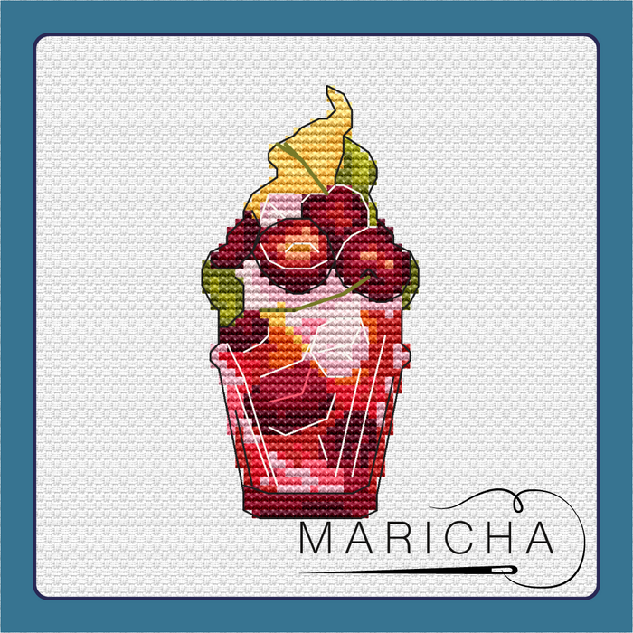 Cherry Punch - PDF Cross Stitch Pattern