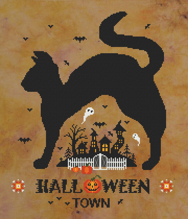 Halloween town - PDF Cross Stitch Pattern