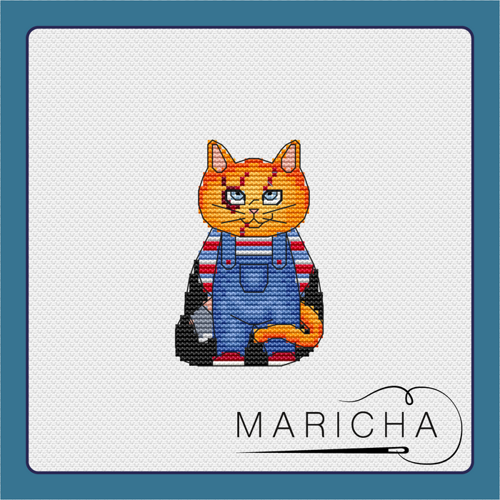 Cat Chucky - PDF Cross Stitch Pattern