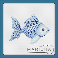 White Fish - PDF Cross Stitch Pattern