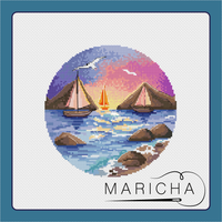 Sea Romance. Evening - PDF Cross Stitch Pattern