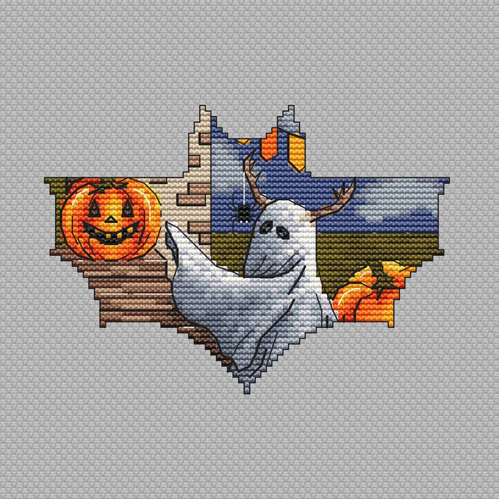 Autumn ghost - PDF Cross Stitch Pattern