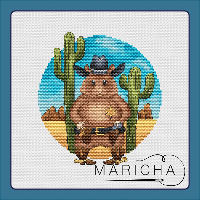 The Harsh Sheriff - PDF Cross Stitch Pattern