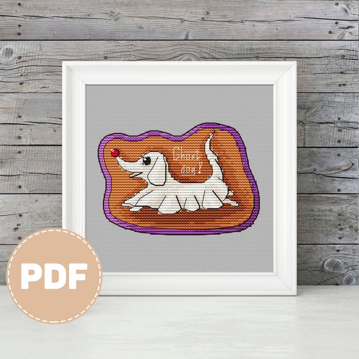 Ghost Dog - PDF Cross Stitch Pattern