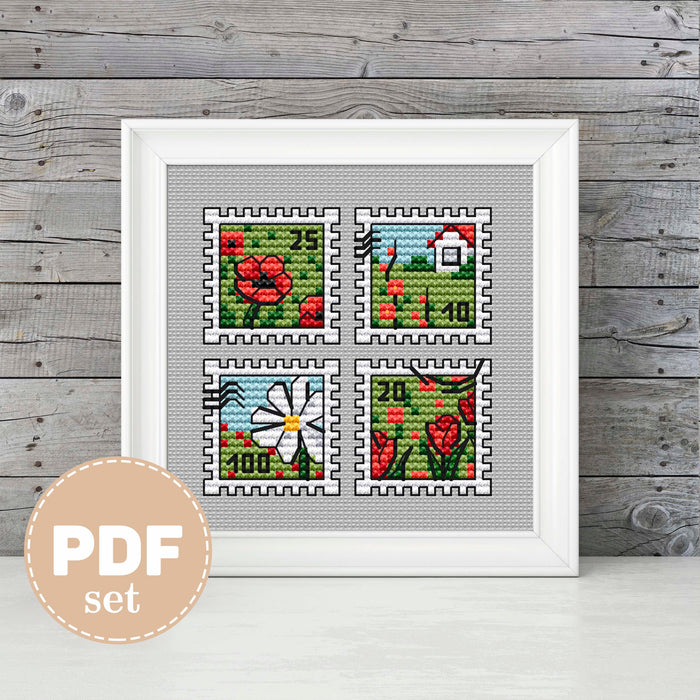 In garden - PDF Cross Stitch Pattern