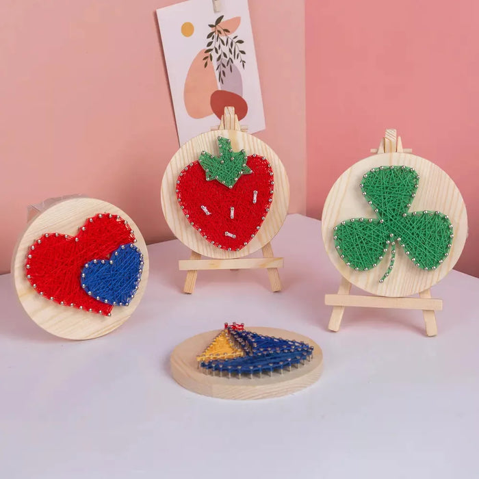 Watermelon Slice String Art Kit with Stand. Simple Decorative DIY String Art Craft Kit M1-4 DHAA28335