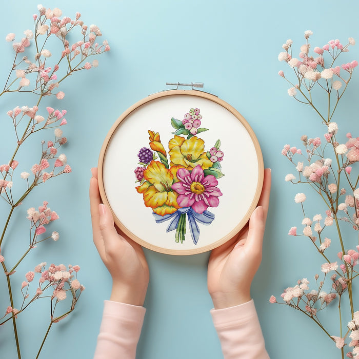 Gladiolus Bouquet - PDF Cross Stitch Pattern