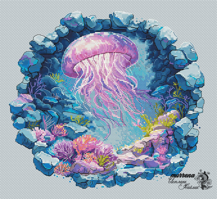 Jellyfish - PDF Cross Stitch Pattern