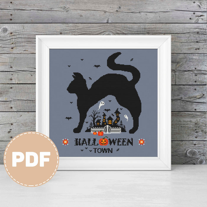 Halloween town - PDF Cross Stitch Pattern