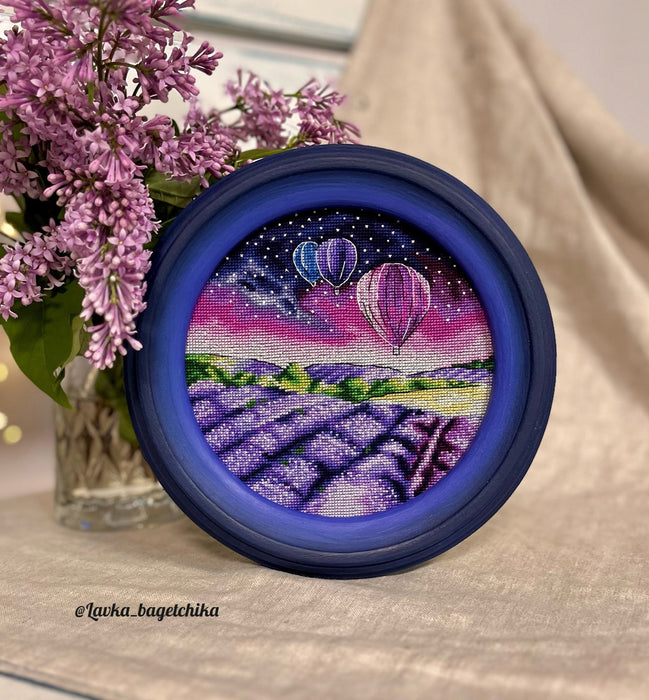 Lavender Field - PDF Cross Stitch Pattern