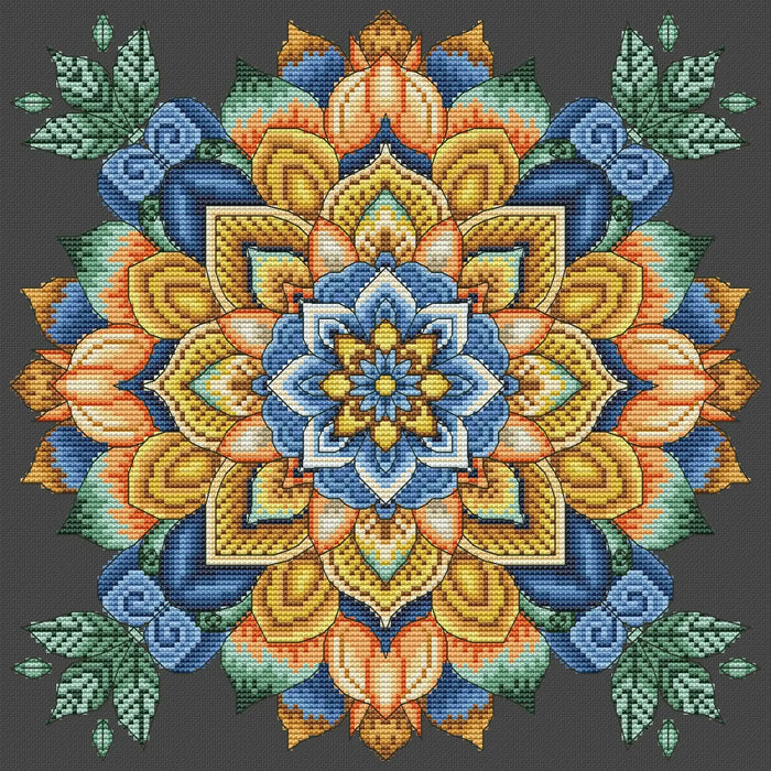 Mandala Flower - PDF Cross Stitch Pattern