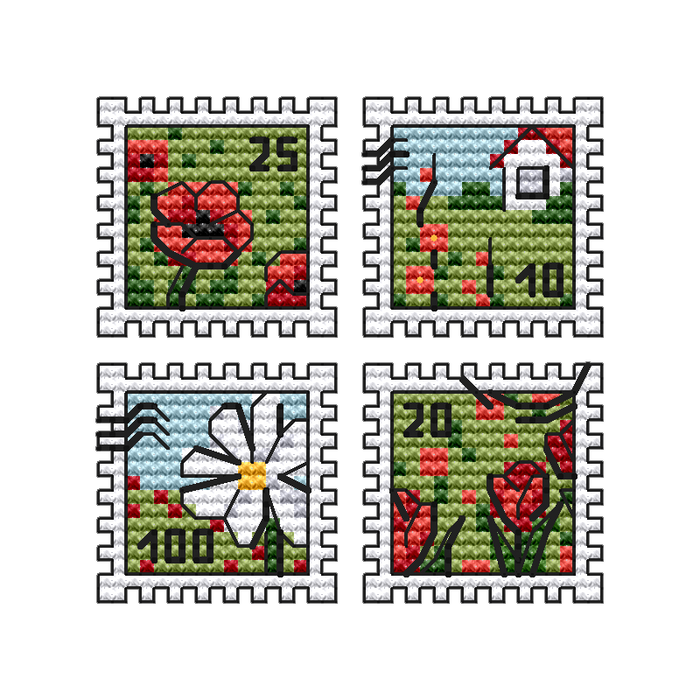 In garden - PDF Cross Stitch Pattern