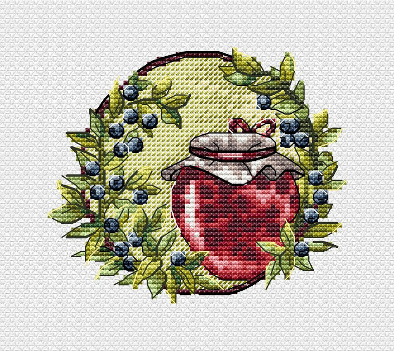 Pleasant chores. Blueberries - PDF Cross Stitch Pattern