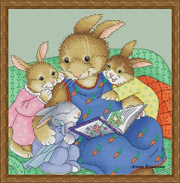 Bedtime Stories - PDF Cross Stitch Pattern