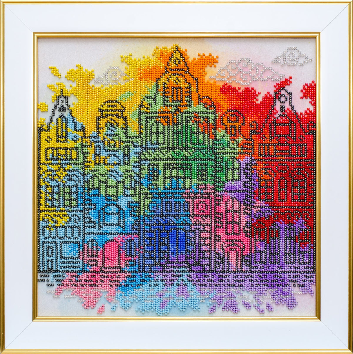 The colors of the old city TN-1352 bead embroidery kit