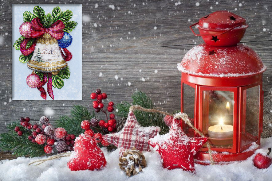Christmas bell TN-1214 bead embroidery kit