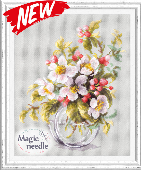 Blooming Apple Tree 100-011 Counted Cross-Stitch Kit