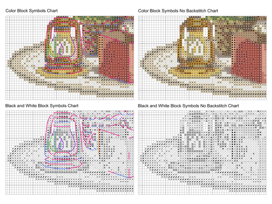 Christmas Bunny Comb - PDF Cross Stitch Pattern