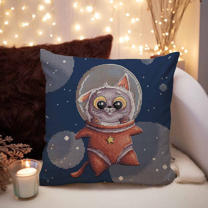 Space Kitten Comb - PDF Cross Stitch Pattern