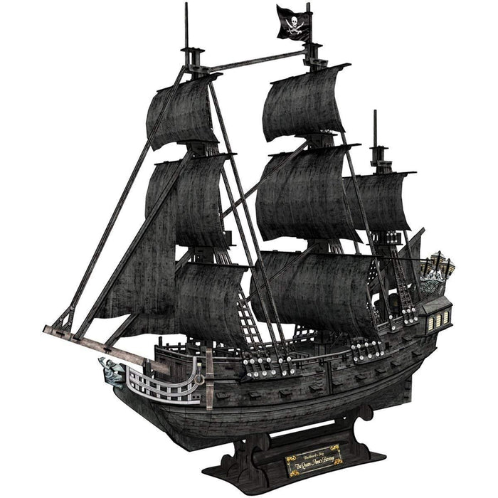 Model Battleship Kit - The Queen Anne's Revenge Pirate Ship. Papercraft 3D Puzzle