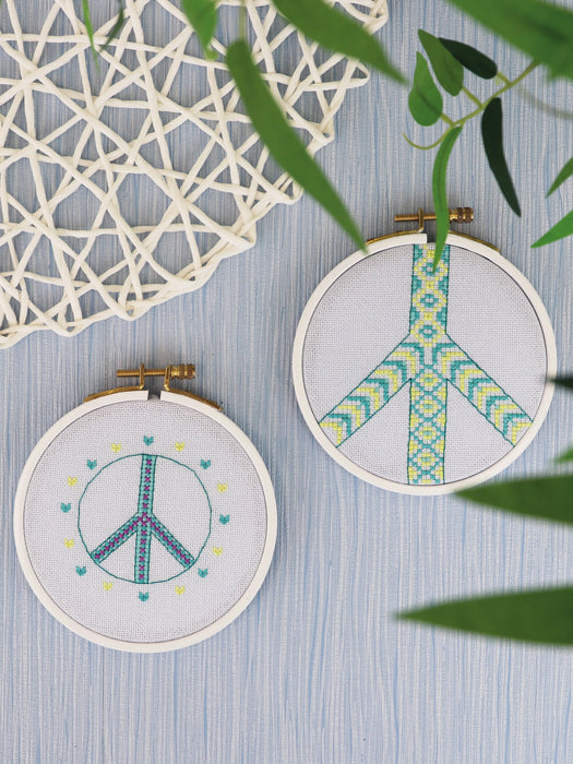 Peace & Love - Free PDF Cross Stitch Pattern